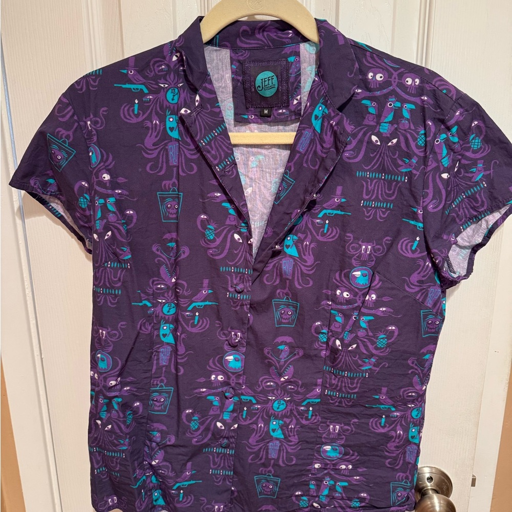 Jeff Granito Tiki Haunted Mansion Aloha Shirt
